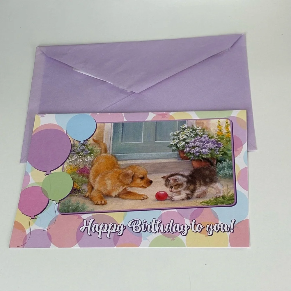 VTG Assortment of birthday Floral Greeting Card Set of 11